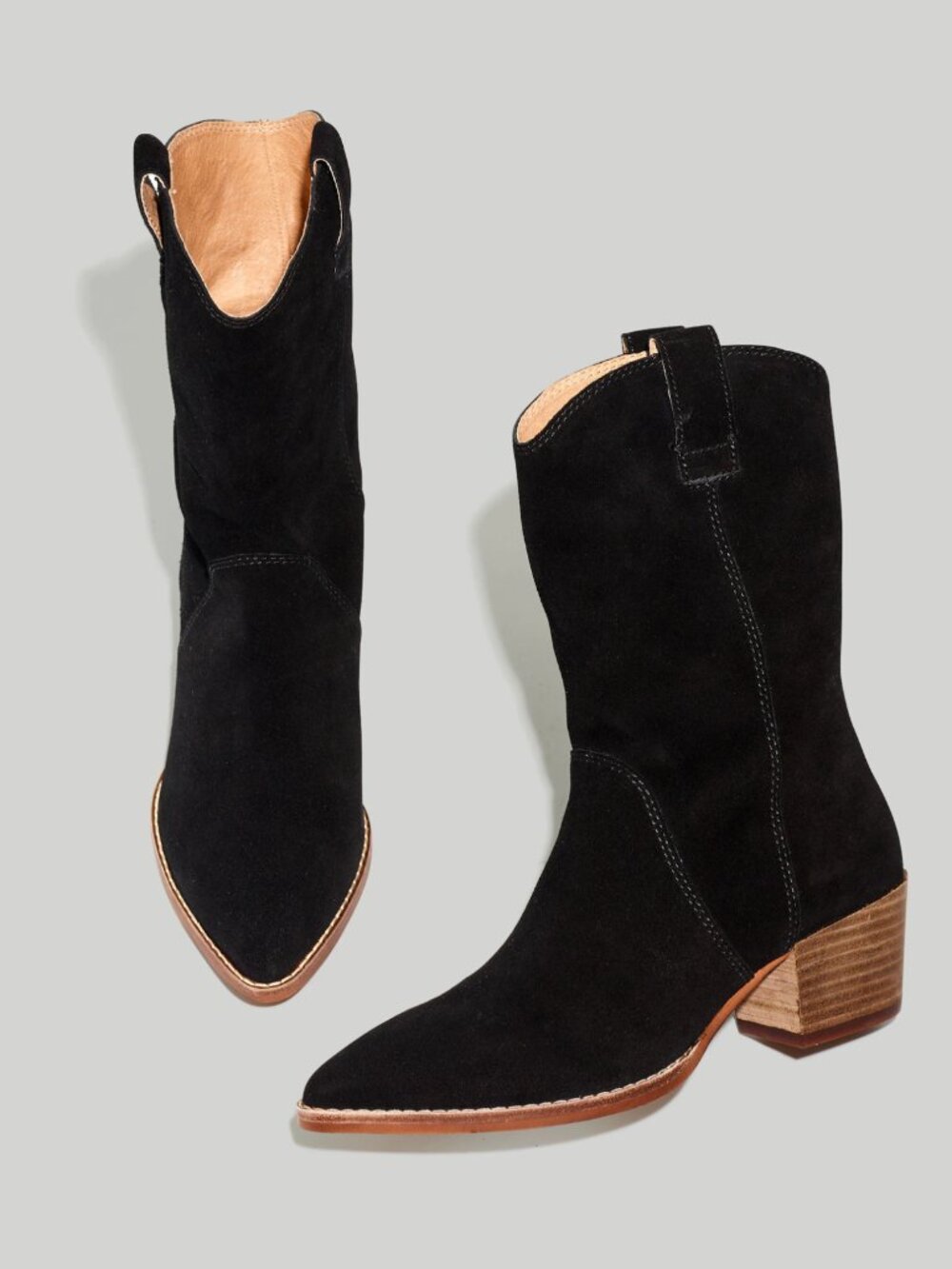 The Cassity Tall Western Boot in Suede